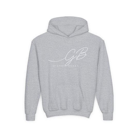 Youth Hoodie — Elegant 'GB' Script Logo Pullover