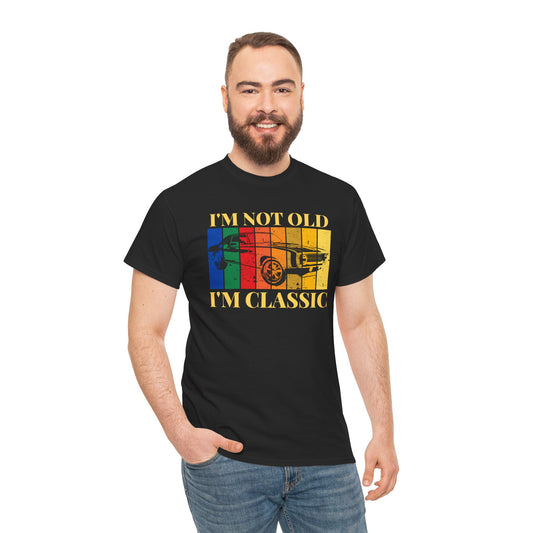 Classic Car Tee — "I'm Not Old I'm Classic" Vintage Retro Auto Shirt