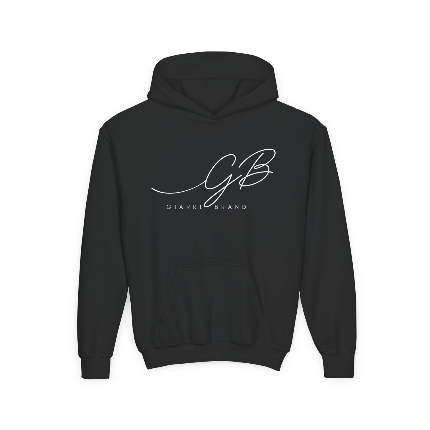 Youth Hoodie — Elegant 'GB' Script Logo Pullover