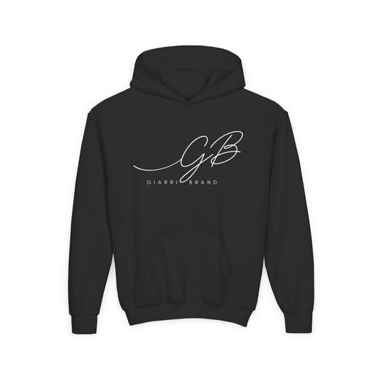 Youth Hoodie — Elegant 'GB' Script Logo Pullover