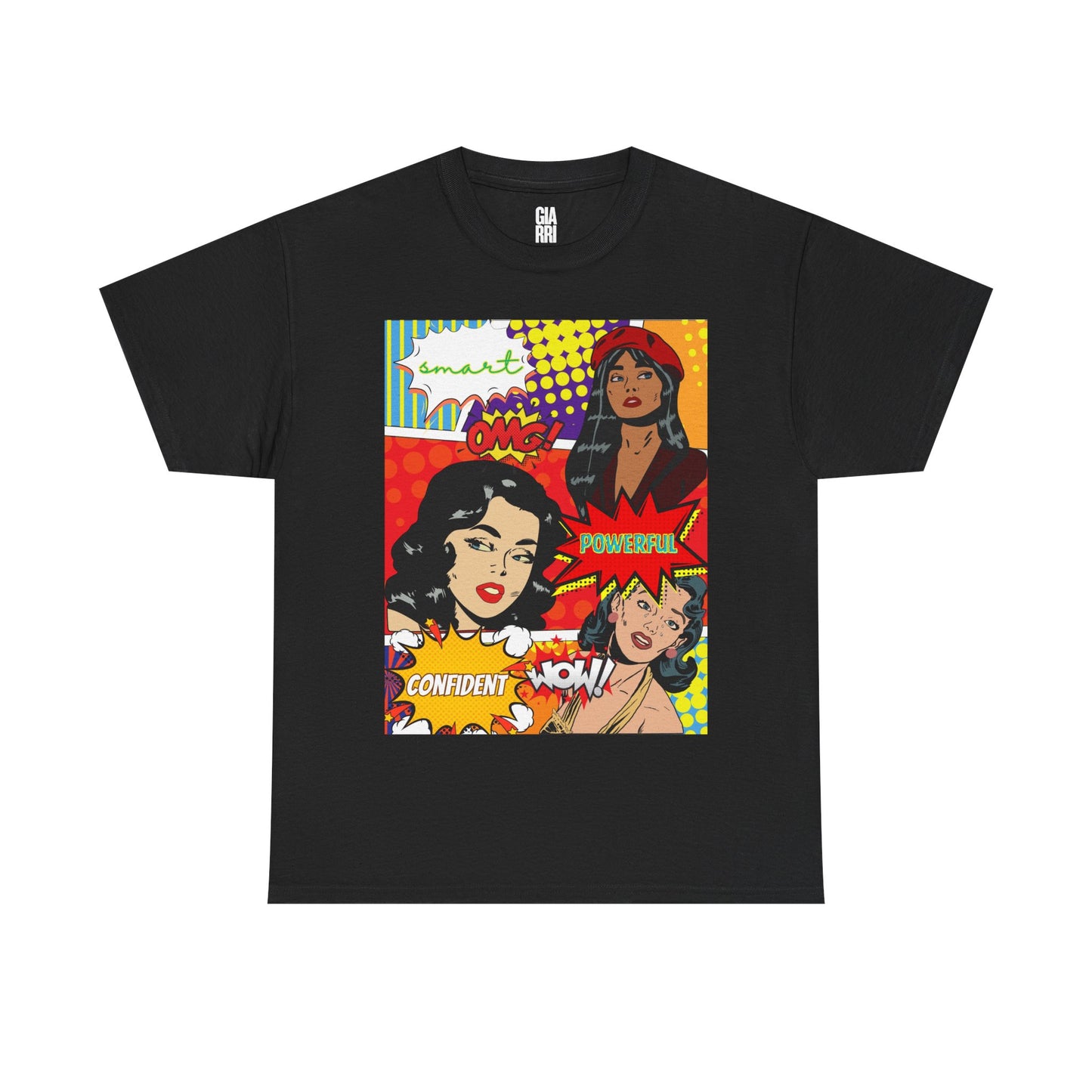 Pop Art Women Graphic Tee — "Confident" Comic Style T-Shirt
