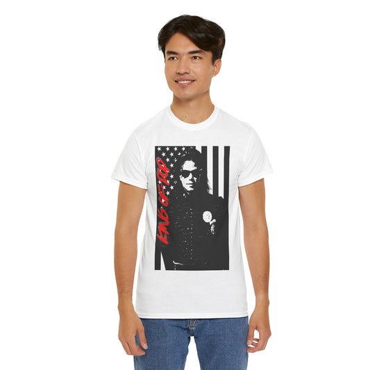 Pop Flag Tee — 'Am I Free' Retro Protest Graphic T-Shirt