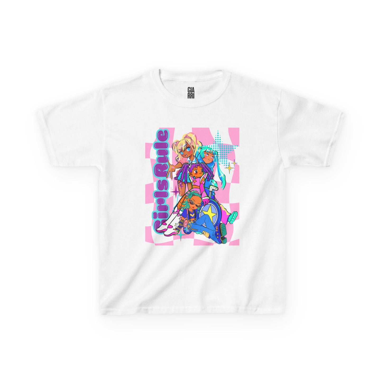 Kids Tee — Colorful Anime Skate Crew "This Route" Graphic