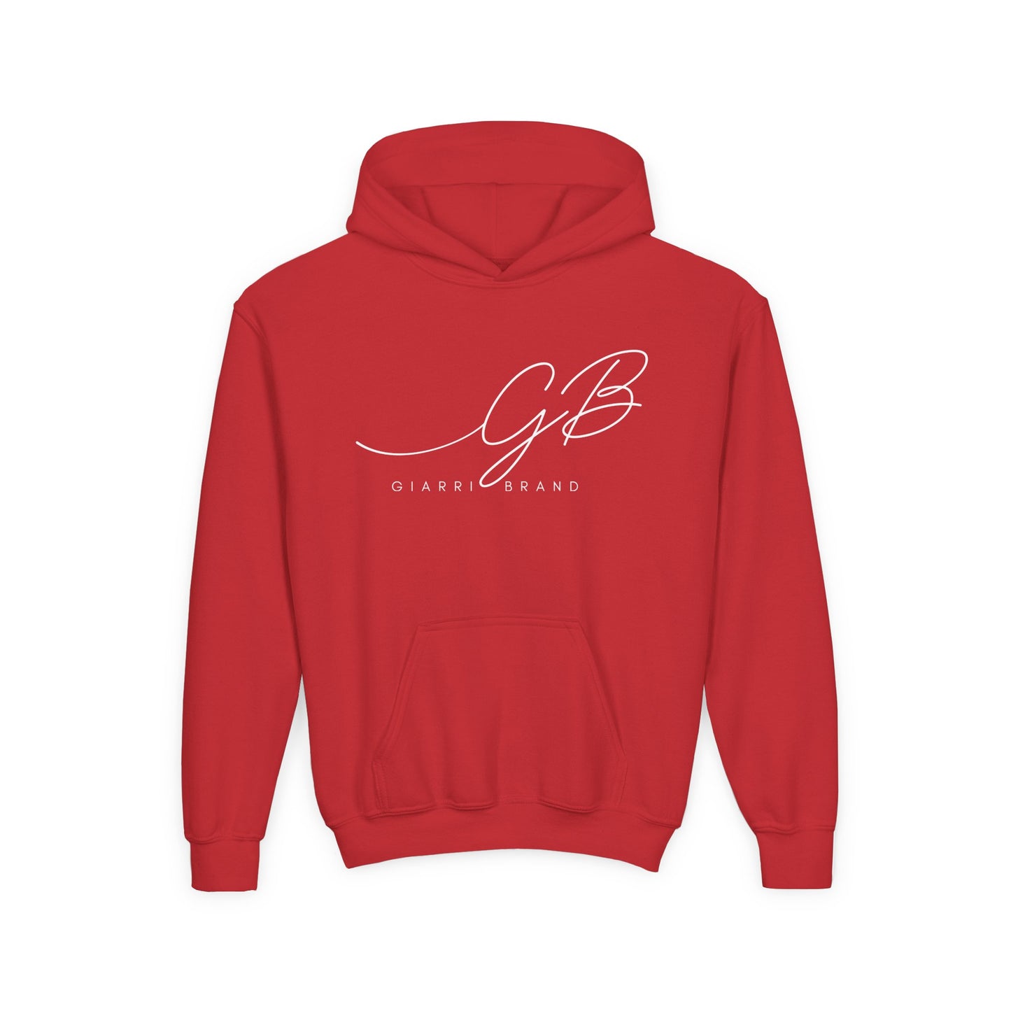 Youth Hoodie — Elegant 'GB' Script Logo Pullover