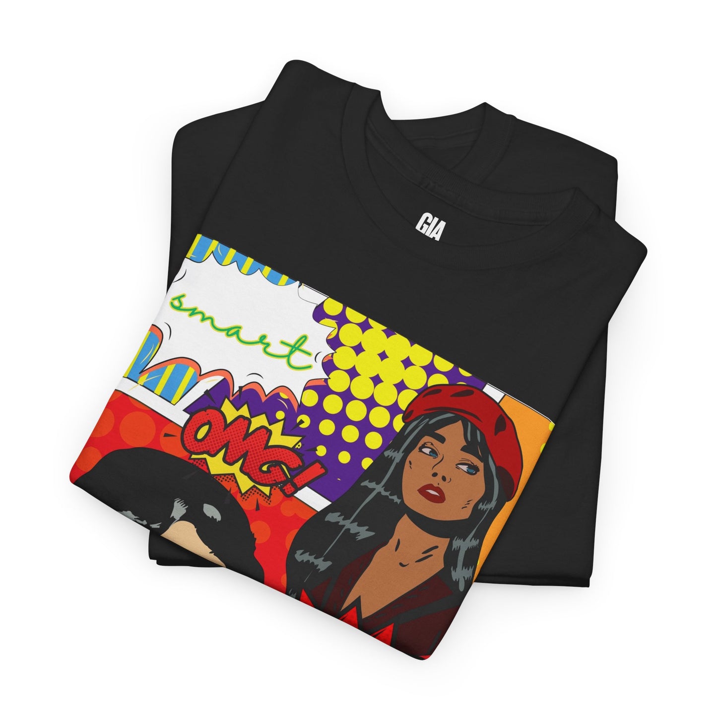 Pop Art Women Graphic Tee — "Confident" Comic Style T-Shirt