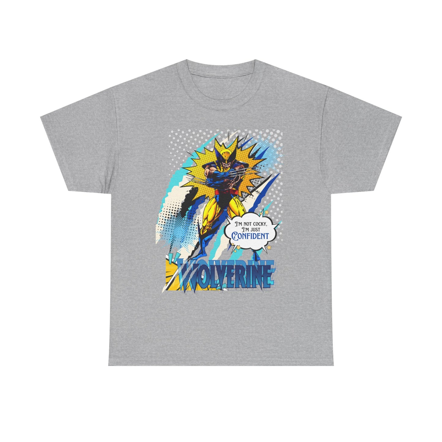 Mr, Confident Comic Splash Tee — 'I'm Not Cocky, I'm Just Confident'