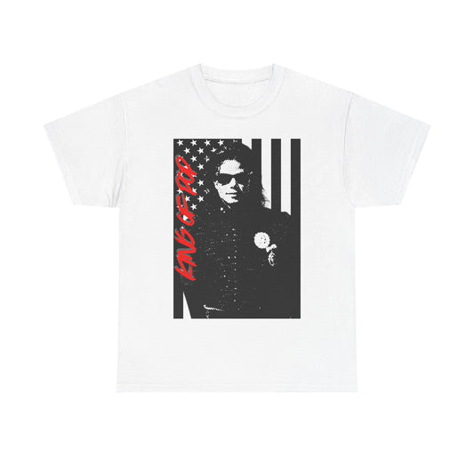 Pop Flag Tee — 'Am I Free' Retro Protest Graphic T-Shirt