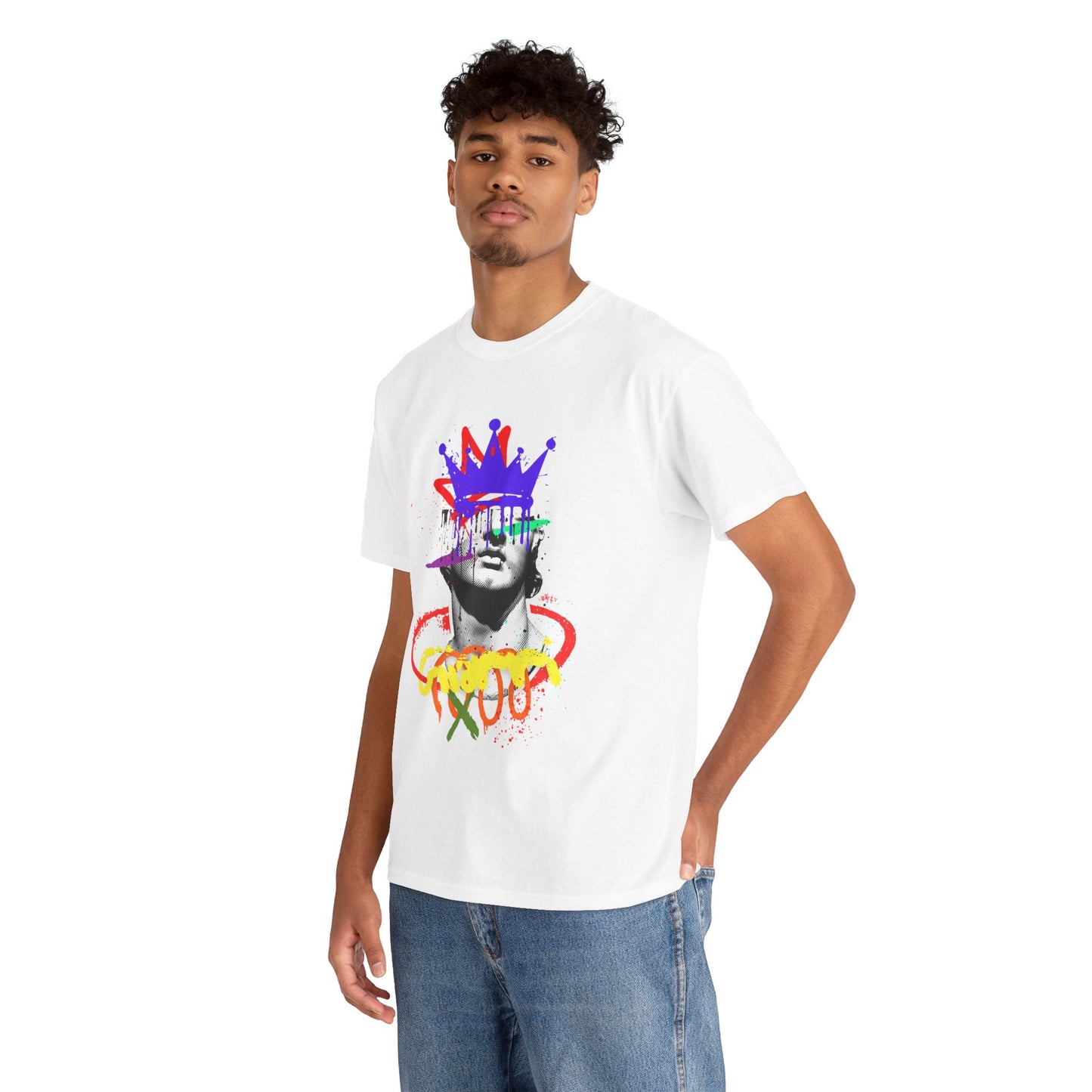 Graphic Tee — Color Splash Crown Portrait Shirt