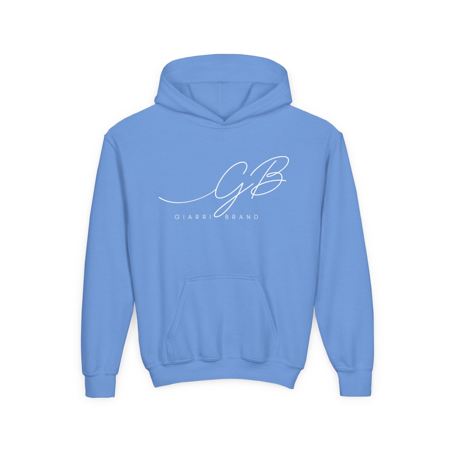Youth Hoodie — Elegant 'GB' Script Logo Pullover