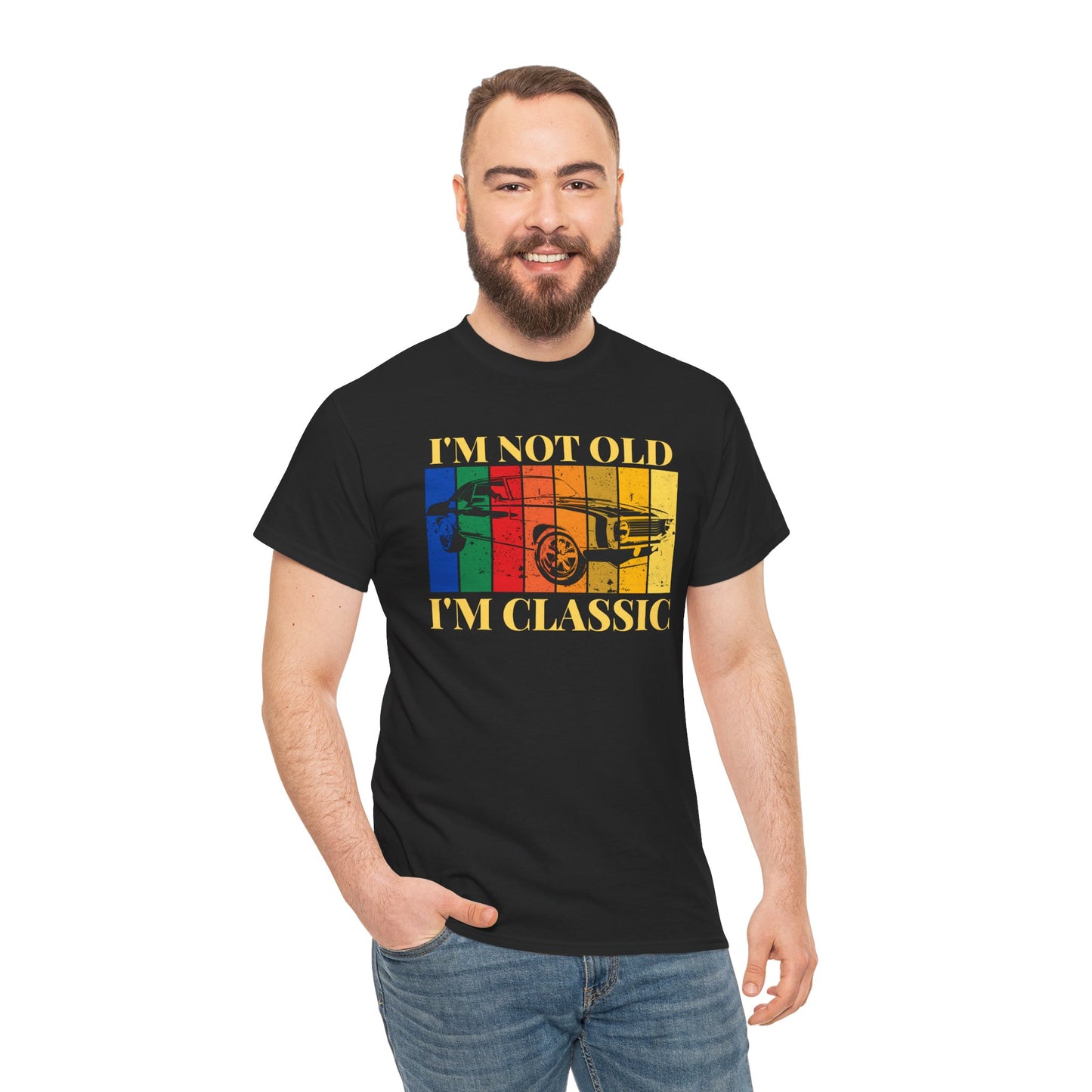 Classic Car Tee — "I'm Not Old I'm Classic" Vintage Retro Auto Shirt