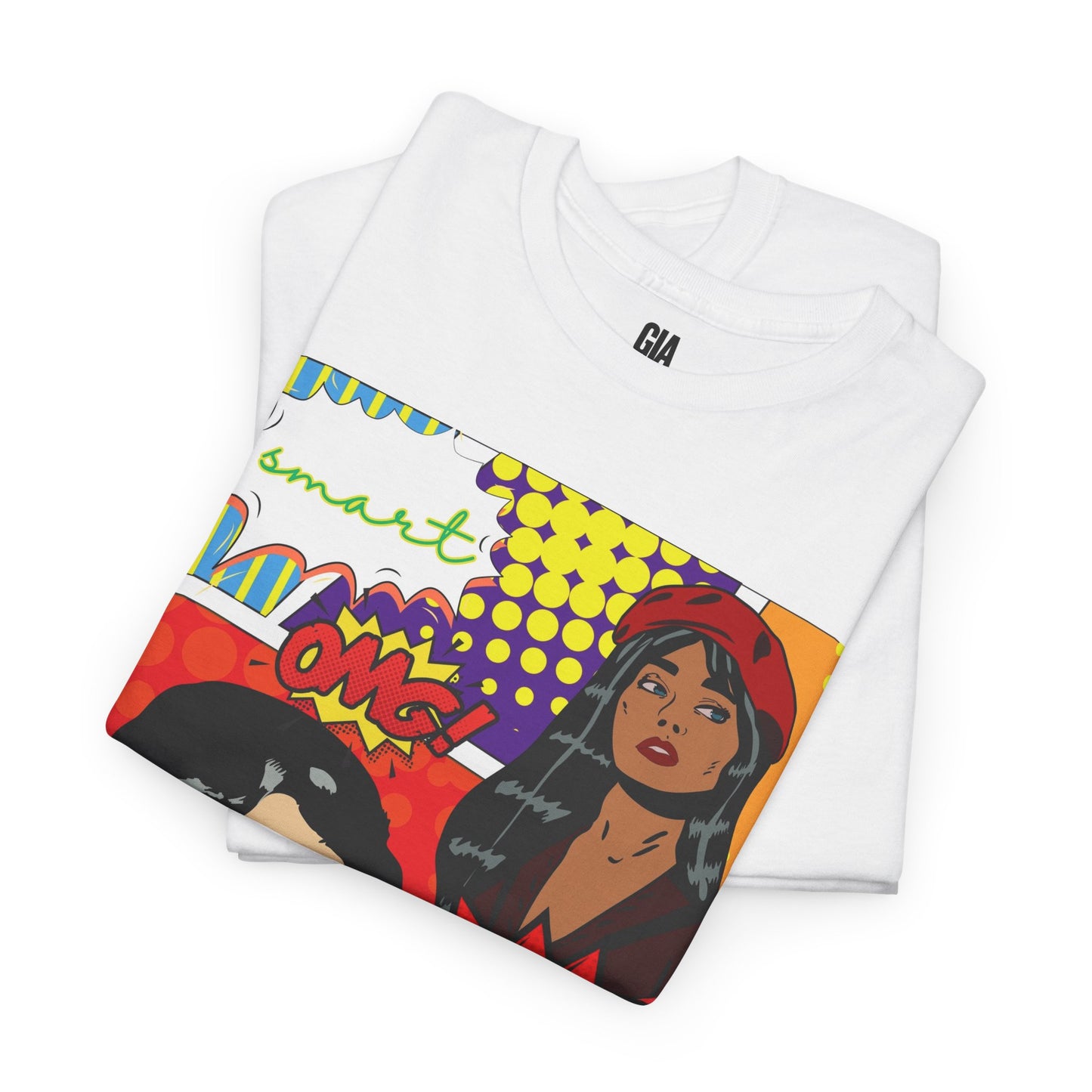 Pop Art Women Graphic Tee — "Confident" Comic Style T-Shirt