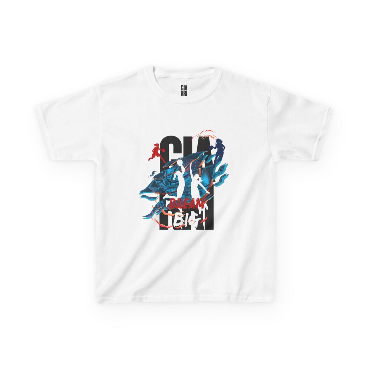 Girls Basketball Player Retro Tee — Girl Hoops Silhouette