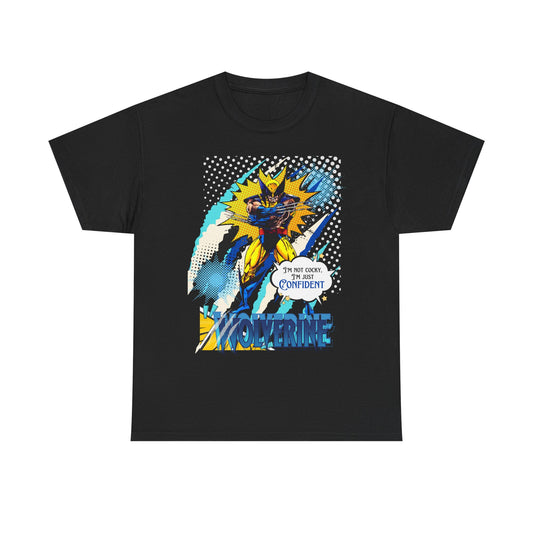 Mr, Confident Comic Splash Tee — 'I'm Not Cocky, I'm Just Confident'