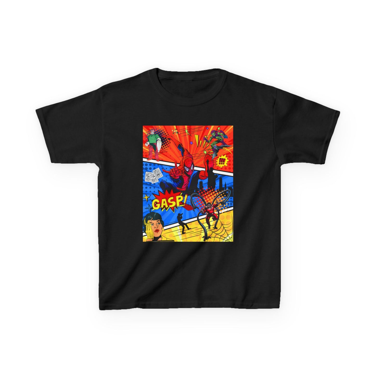 Kids Comic Tee — Colorful Pop Art "Gasp!" Graphic T-Shirt